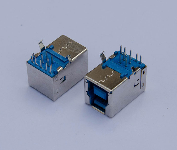 U3-061 USB 3.0 B F 90度插板 加高型